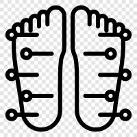 foot pain, foot acupressure, foot massage, foot reflexology icon svg