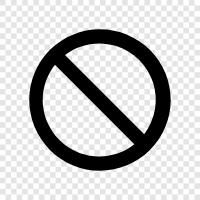 forbid, prohibit, restrict, preclude icon svg