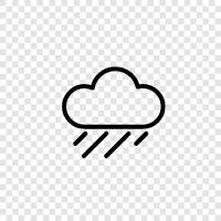 forecast, weather, precipitation, heavy icon svg