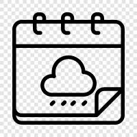 forecast, radar, temperature, precipitation icon svg