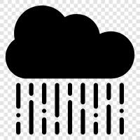 hava durumu, bulutlar, yağmur, yaygınlık ikon svg