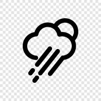 forecast, temperature, precipitation, thunderstorms icon svg