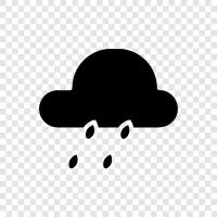 forecast, rain, heavy, showers icon svg