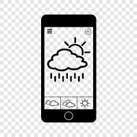 Forecast, weather app, weather widget, weather radar icon