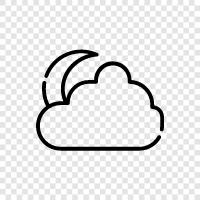 forecast, clouds, rain, snow icon svg