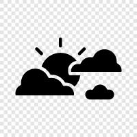 forecast, temperature, humidity, rain icon svg