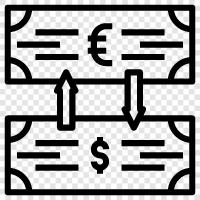 foreign, currency, rate, markets icon svg