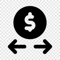 foreign currency, rates, exchange rates, currency converter icon svg