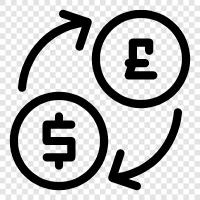 foreign exchange, currency, money, bank icon svg