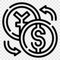 foreign exchange, currency exchange, currency conversion, traveler s checks icon svg