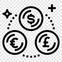 foreign exchange, currency exchange, stock exchange, commodity exchange icon svg