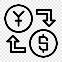 foreign exchange, currency, money, stock icon svg