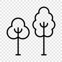 forests, trees and forests, Arbor Day, trees and climate change icon svg