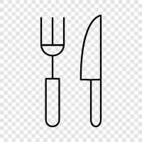 fork and spoon, fork and chopsticks, fork and knife set, fork icon svg