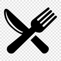 fork, knife, kitchen, utensils icon svg