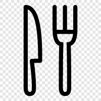 fork, knives, kitchen utensils, eating utensils icon svg