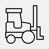 forklift, forklift operatörü, forklift parçaları, forklift bakım ikon svg