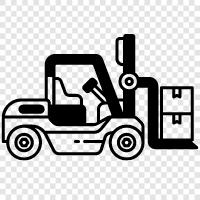 forklift truck, forklift operator, forklift parts, forklift accessories icon svg