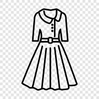 formelle, formelle Kleidung, Frauenkleid, Kleidung symbol