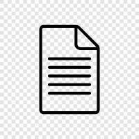 formal, writing, paper, text icon svg