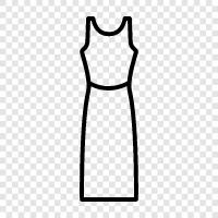 formales Kleid, Frauenkleid, formelle Kleidung, Abendkleid symbol