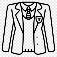 formal wear, uniforms, schoolwear, school supplies icon svg