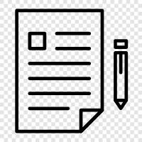 forms, printing, filling out, paperwork icon svg