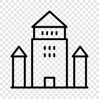 fort, stronghold, keep, prison icon svg