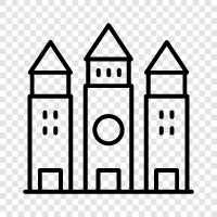 fortress, keep, stronghold, Castle icon svg