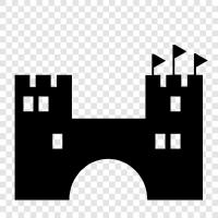 fortress, keep, stronghold, castle icon svg