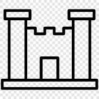 fortress, keep, stronghold, fort icon svg