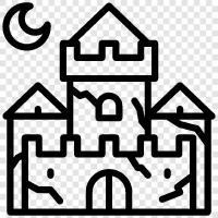 fortress, keep, stronghold, home icon svg