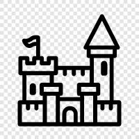 fortress, keep, stronghold, Castle icon svg