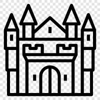 fortress, stronghold, keep, prison icon svg