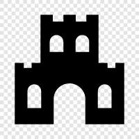 fortress, monarch, stronghold, keep icon svg