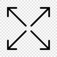 four directions, four seasons, four elements, four arrows icon svg