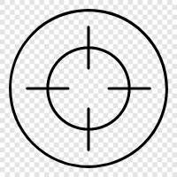 FPS, gaming, sniper, crosshair settings icon svg