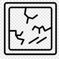 fracture, crack, chip, break icon svg