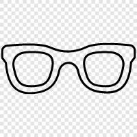 frames, designer eyeglasses, glasses, contact lenses icon svg