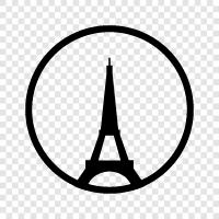 France, Paris, architecture, famous icon svg