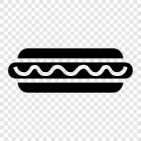 frankfurter, wiener, hot dog, frankfurter wiener icon svg