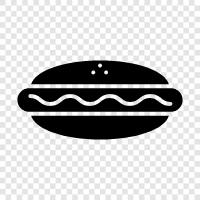 frankfurter, wiener, frank, sauerkraut icon svg