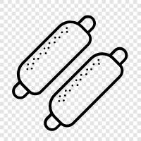 frankfurters, sausage, dogs, sausages icon svg