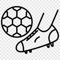 free kick, soccer, football, kicker icon svg