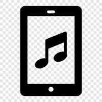 free music, mp3, android, iphone icon svg