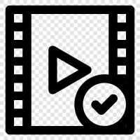 free video, online video, streaming video, download video icon svg