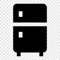 freezer, refrigerator freezer, mini fridge, kitchen refrigerator icon svg