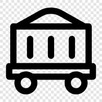 freight, freight train, freight cars, wagonload icon svg