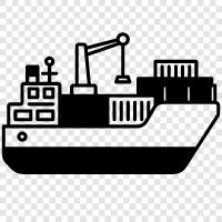 freight, shipping, cargo truck, sea cargo icon svg