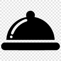 French cloche, cloche, restauraunt, brasserie icon svg